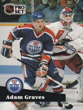 Adam Graves - 1991 Pro Set Hockey Card